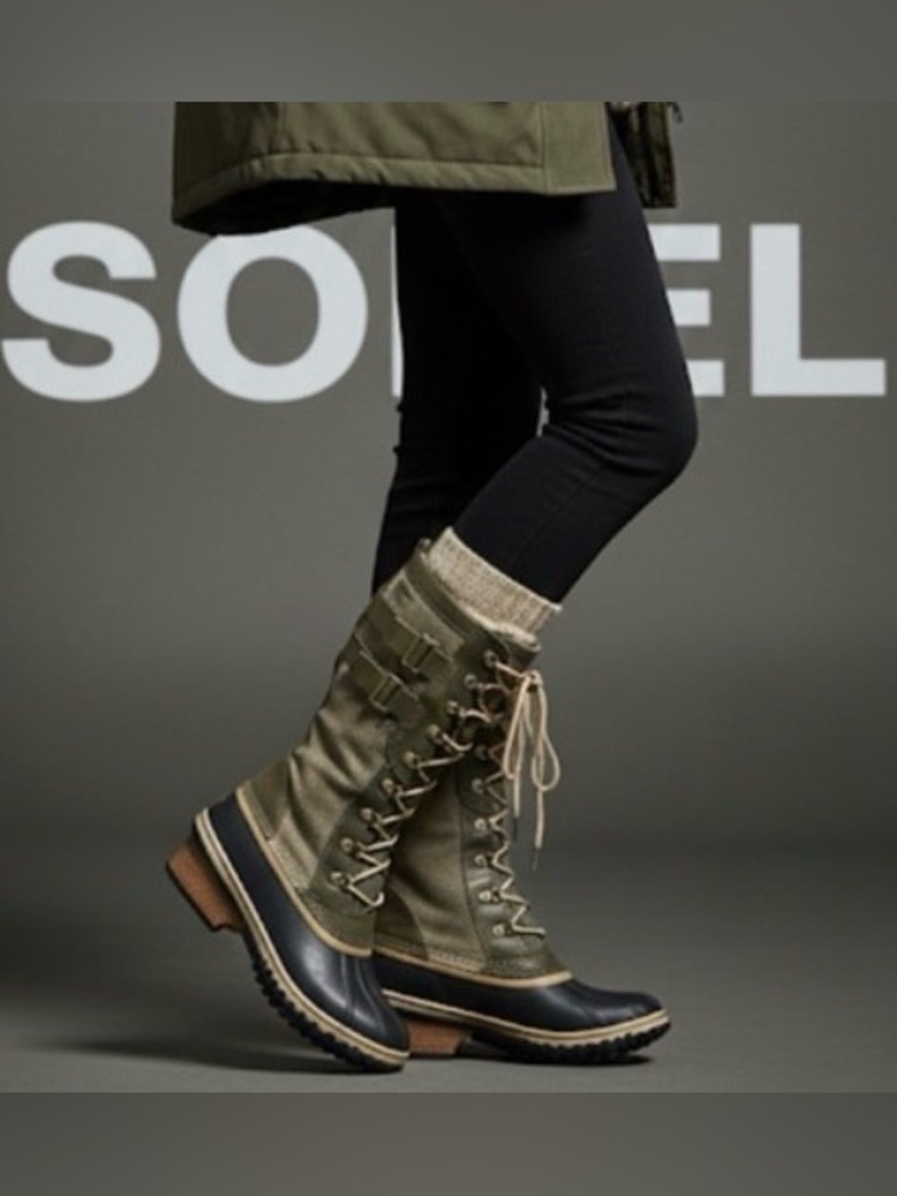 Authentic Sorel signature designer waterproof winter boots Sz 9 Euro 40